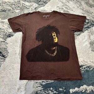 Rod Wave Nostalgia Oversized T Shirt Men Large Brown Cotton Studio Album Graphic